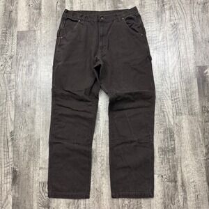 KEY Lakin McKey Carpenter Canvas Double Knee Pants Brown 36x32